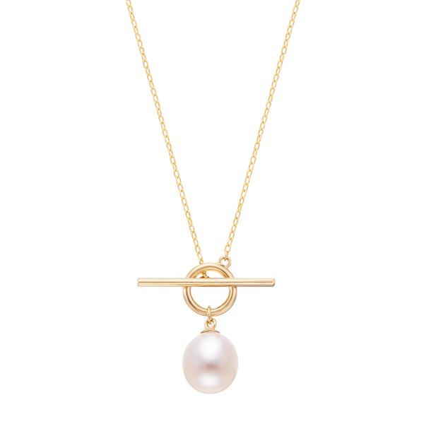 ジュエリーツツミ K10イエローゴールド淡水パールネックレス