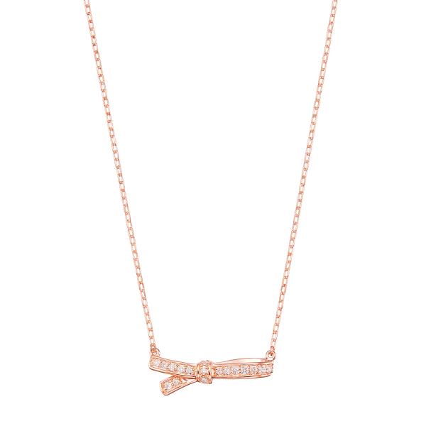 ジュエリーツツミ K18ピンクゴールドダイヤモンドネックレス