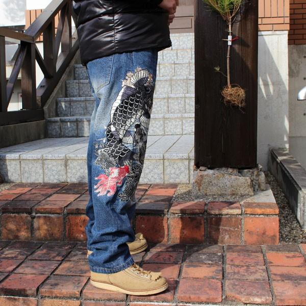 和柄 ジーンズ 大きいサイズ デニムパンツ 刺繍 メンズ 鯉 金魚 Tjb Buyee Buyee 日本の通販商品 オークションの代理入札 代理購入