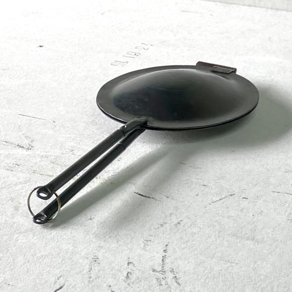 【UFOパン】ホットサンドメーカー アウトドア用ミニフライパン キャンプフライパン 両面焼き 直火専用 18cm 7インチ