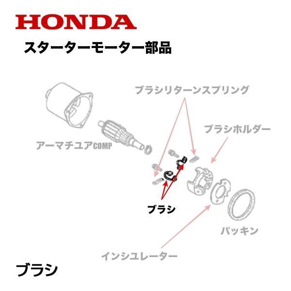 HONDA 除雪機 セルモーター用 ブラシ ２個セット スターターモーター