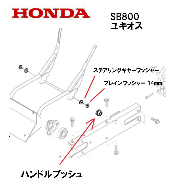 ホンダ（HONDA） 除雪機 ハンドルブッシュ 2個セット SB800 ユキオス