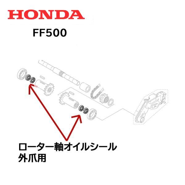 ホンダ（HONDA） 耕うん機用 ローター軸（外爪用）オイルシール 4個