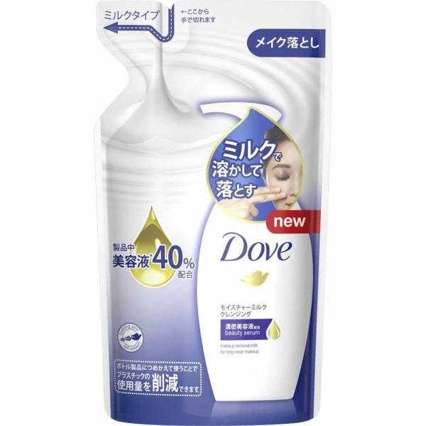 他サイト： ユニリーバ ダヴ モイスチャーミルク クレンジング つめかえ用 180ml  Dove 詰め替え   4902111736945  ｜の商品画像