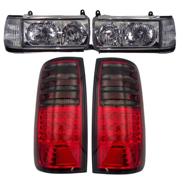 ランクル 80 ヘッド ライト コーナー LED テール ランプ 3点 セット