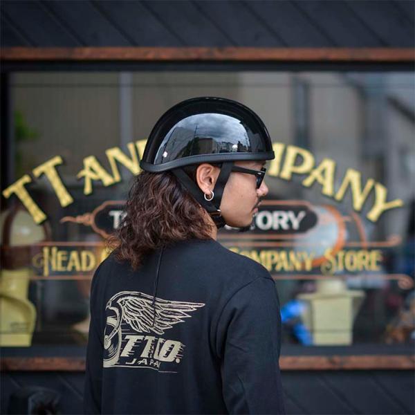 TT&CO USA ジョッキー アイボリー ハーフヘルメット XL/XXL TT&CO USA