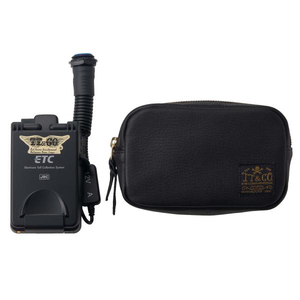バイク用モバ充式ポータブルETC+レザーポーチセット : TT&CO.Yahoo!店