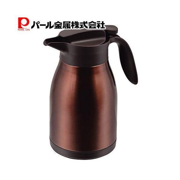 他サイト： パール金属 保温 卓上 ステンレス テーブル ポット 1.5L ブラウン ネオイーシス HB-1566の商品画像