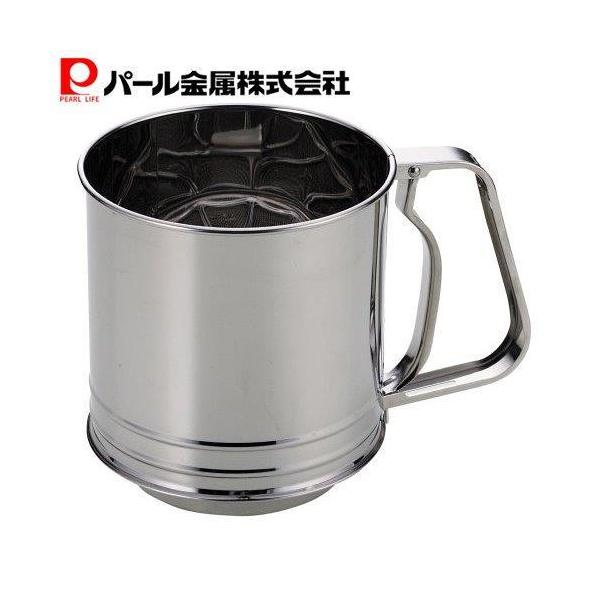 他サイト： パール金属 EEスイーツ ステンレス製 2重アミ自動 粉ふるい LL D-4724の商品画像