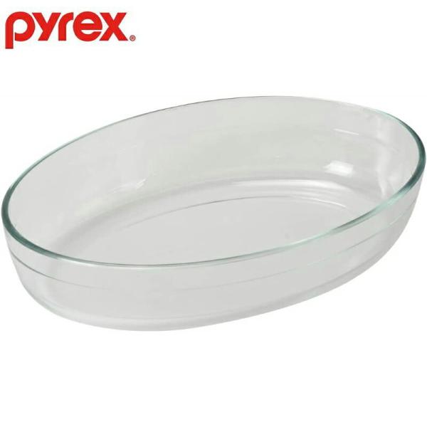 PYREX オーバル ロースター 皿 耐熱ガラス 電子レンジ対応 オーブン対応 食洗機対応 2.2L H CP-8548