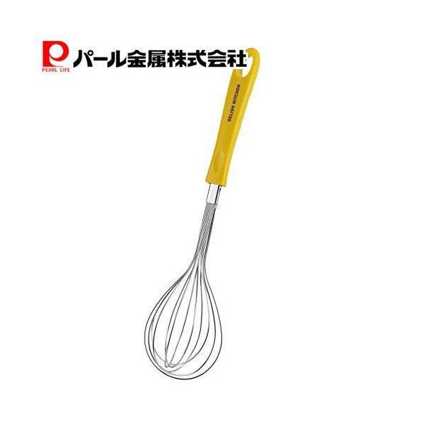 パール金属 デリッシュキッチン 泡立て器 イエロー 28.8cm G-5035