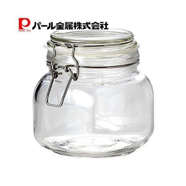 他サイト： パール金属 梅酒瓶 果実酒びん 0.75L 750ml ガラス製 角型 保存 ビン L-1010の商品画像