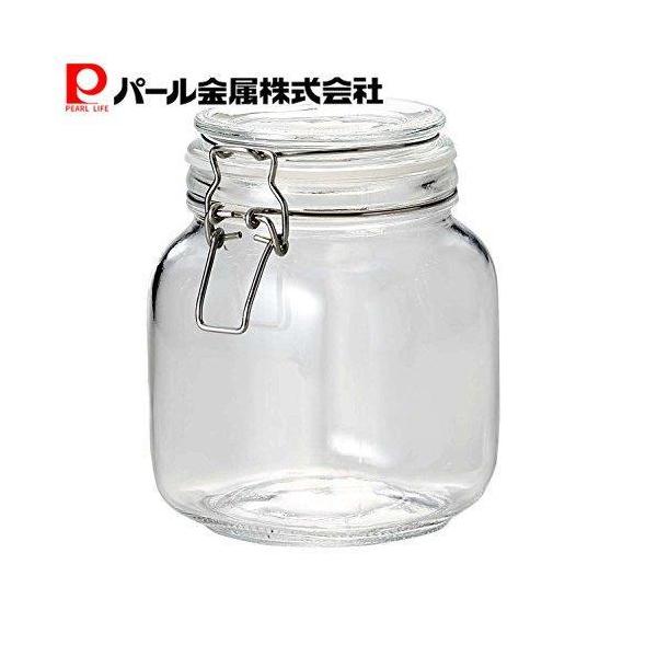 パール金属 梅酒瓶 果実酒びん 1L 1,000ml ガラス製 角型 保存 ビン イタリアーナ L-1011