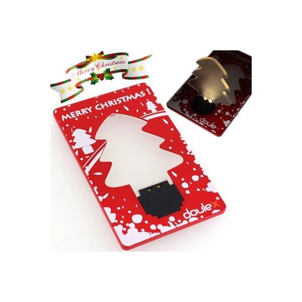 �N���X�}�X�c���[�^�J�[�h DOULEX LED Light Christmas tree Pocket Card