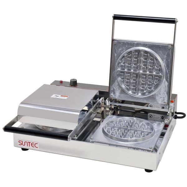 Suntec ダブルワッフルメーカー　SBW-200 サンテック (SUNTEC) ベルギーワッフルベーカー 丸型 2連式 SBW-200