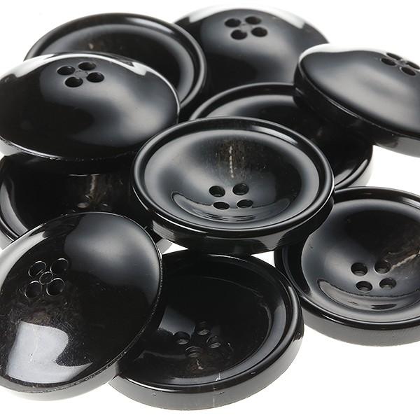 ＰＶ１５　25mm  color.49ブラック  コート対応ボタン老舗テーラー御用達スーツボタン専門店の高級ボタン