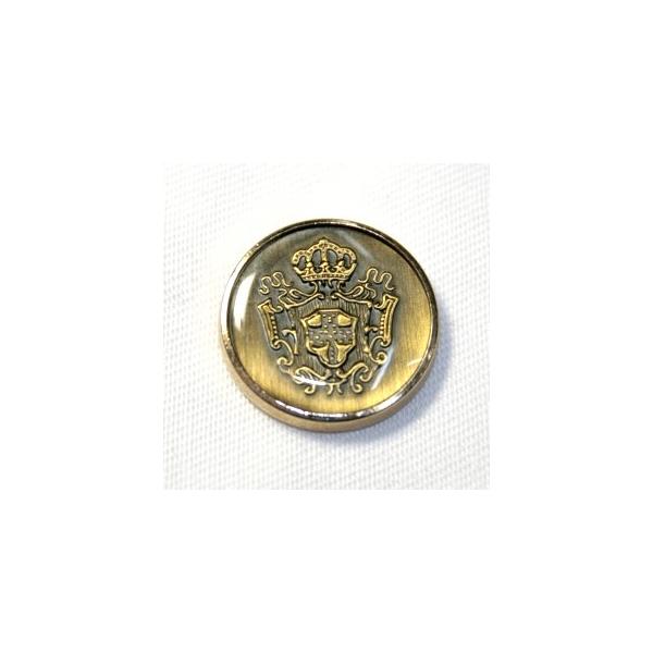 メタルボタンDM-0756・ゴールド・20mm 紳士服スーツジャケットの20mmや21mmスーツの前ボタンの取替