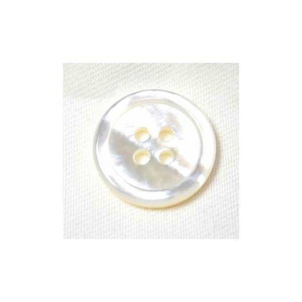 送料無料 17型白蝶貝ボタン 15mm袖口・袖ボタン 老舗テーラー御用達スーツボタン専門店のシェルボタン