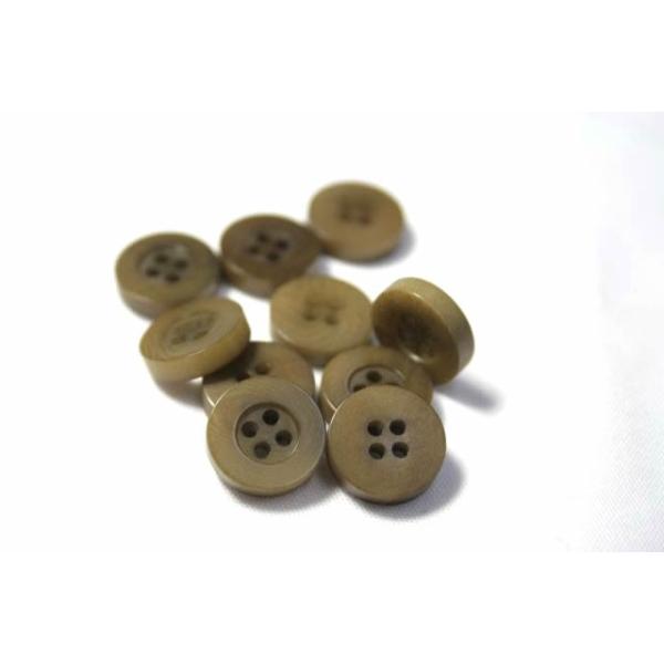 ナットシャツボタン COLOR．3 11.5mm NUT-110 単品 老舗テーラー御用達スーツボタン専門店の高級ボタン