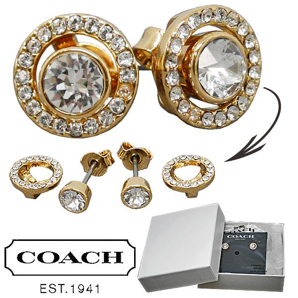 COACH コーチ ピアス 両耳 2WAY プレゼント ギフト イエロー COACH コーチ ピアス 両耳 2WAY プレゼント ギフト イエロー