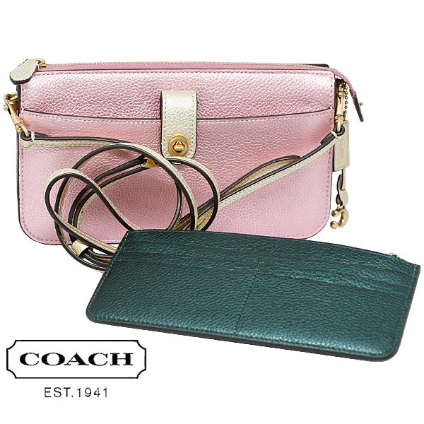 コーチ　ショルダーポーチ COACH（コーチ） ショルダーバッグ ポーチ 小さめ シグネチャー デニム
