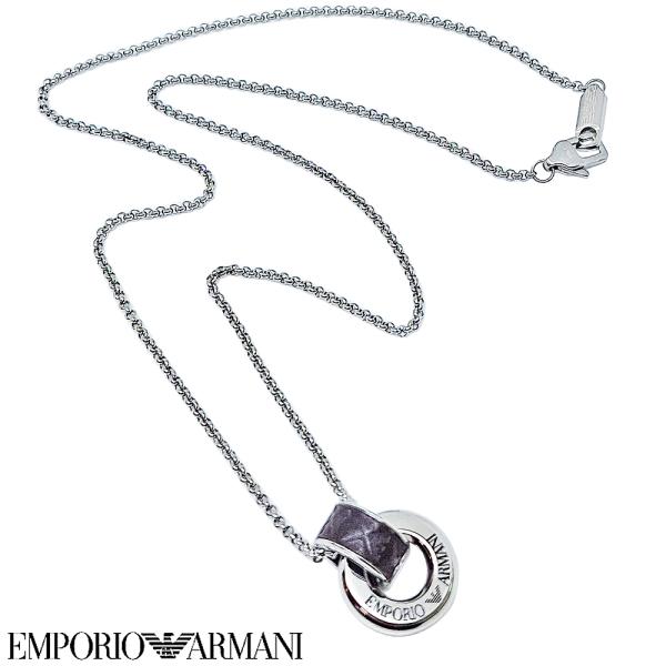 エンポリオアルマーニ ネックレス ペンダント メンズ アクセサリー ステンレス シルバーカラー プレゼント ギフト EMPORIO ARMANI EGS3134040 ファッション