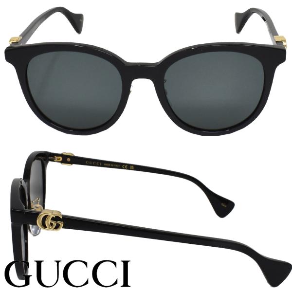 GUCCI グッチ GG1073SK サングラス ブラック ゴールド ロゴ GUCCI（グッチ） サングラス アイウェア ユニセックス GUCCI GG1073SK