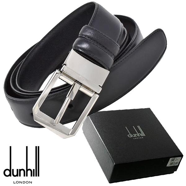 ダンヒル ベルト プレゼント ギフト メンズ ブラック レザー リバーシブルバックル DUNHILL HPN230A42 BELT ビジネス  カジュアル 新品 無料ラッピング可