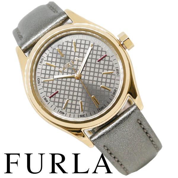 フルラ 腕時計 時計 レディース ガンメタル系 レザーバンド プレゼント ギフト FURLA R42...