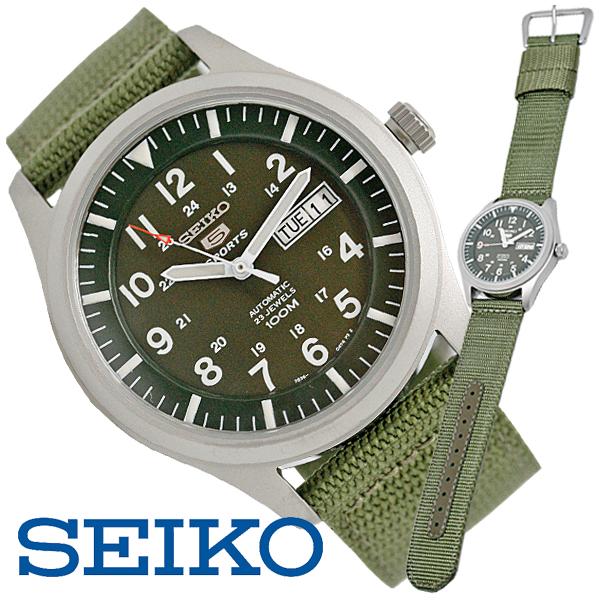 SEIKO セイコー5 SNZG09K1 ミリタリー グリーン 自動巻き 【楽天市場