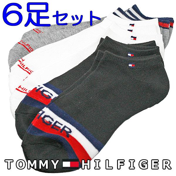 「ネコポス発送」特別価格 トミーヒルフィガー ショート ソックス ６足セット メンズ 靴下 TOMMY HILFIGER TVM211NS06003 新品