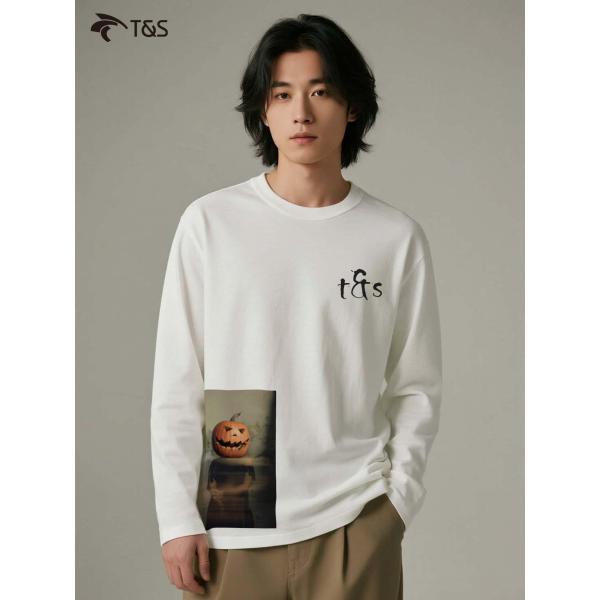 ハロウィン ロングスリーブ　Tシャツ　コットン100% レディース　メンズ　C00041