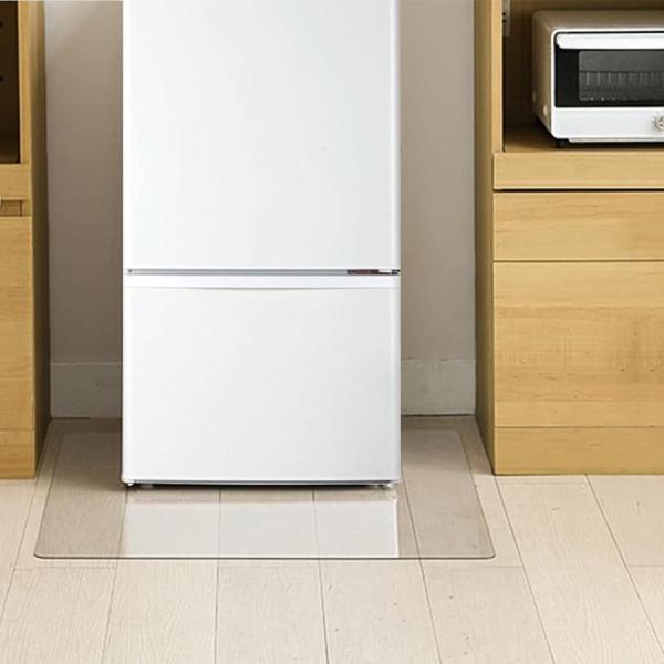 冷蔵庫マット 厚み2mm PVC 53X62cm 〜200Lクラス 床保護マット キズ防止 凹み防止 無色透明 床暖房対応 冷蔵庫下敷き S M L 冷蔵庫マット 無色 透明 ＰＶＣ キズ防止 凹み防止 床保護シート滑り止め 床暖房対応サイ...