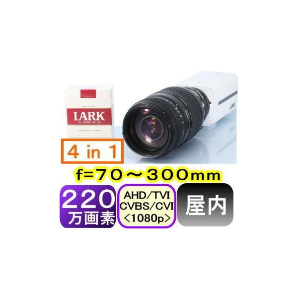 �ySA-51435�z�h�ƃJ�����Ď��J�����@220����f�@�����{�b�N�X�^�h�ƃJ�����@AHD&amp;TVI&amp;CVI&amp;�A�i���O(CVBS)�M���ؑ֏o�́@ f=70�`300mm