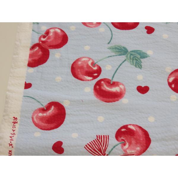 キヨハラから発売のお気に入りシリーズのリップル生地です。表面が波打ったように少しぼこぼこしているリップル生地ですので、生地がべたっと肌にはりつかず涼しく感じます。浴衣やじんべいにオススメの生地です。★生地巾　約１０８ｃｍ★素材　　綿１００％...