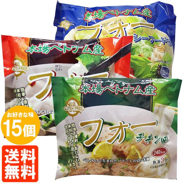 15個セット フォー 袋麺 60g×15個 ベトナム産 インスタント インターフレッシュ 送料無料