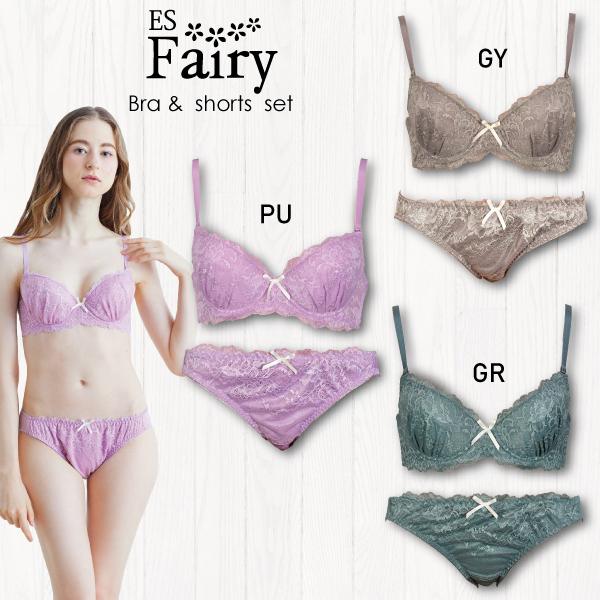 ES Fairy  ESフェアリー71394　ブラ＆ショーツセット　ガーリーレースコレクション　ブラ...