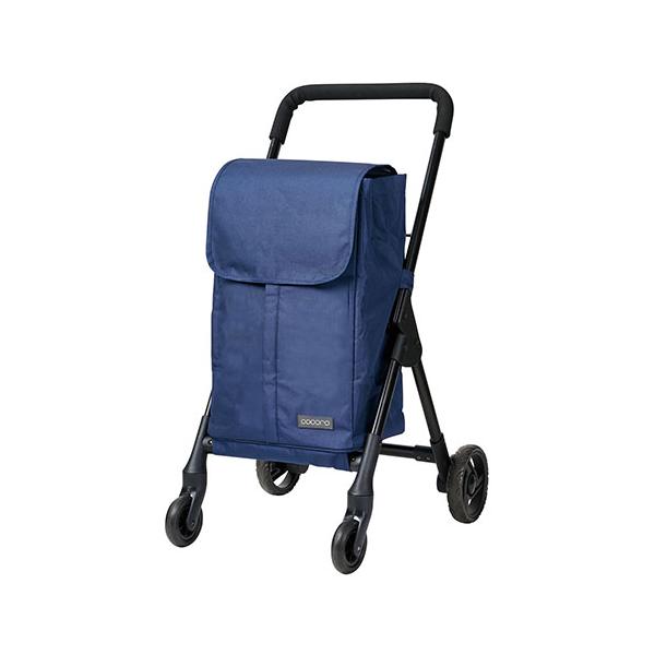 レップ 4輪カート Nオープンフロント 前押し ストッパー機能 少ない負担で運べる ネイビー REP-580905