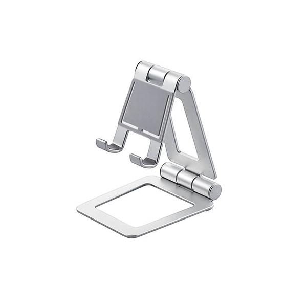 他サイト： エレコム タブレット用スタンド/アルミスタンド/角度調節可能/シルバー TB-DSCHALSVの商品画像