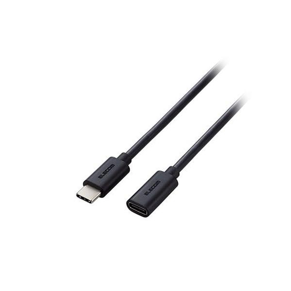 エレコム USB2.0延長ケーブル C-Cメスタイプ USB PD対応 ノーマル 1.0m ブラック MPA-ECC10BK