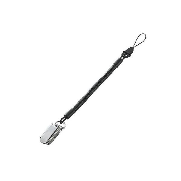 他サイト： エレコム スマートフォン用クリップストラップ/メタル/50cm P-STCM50BKの商品画像
