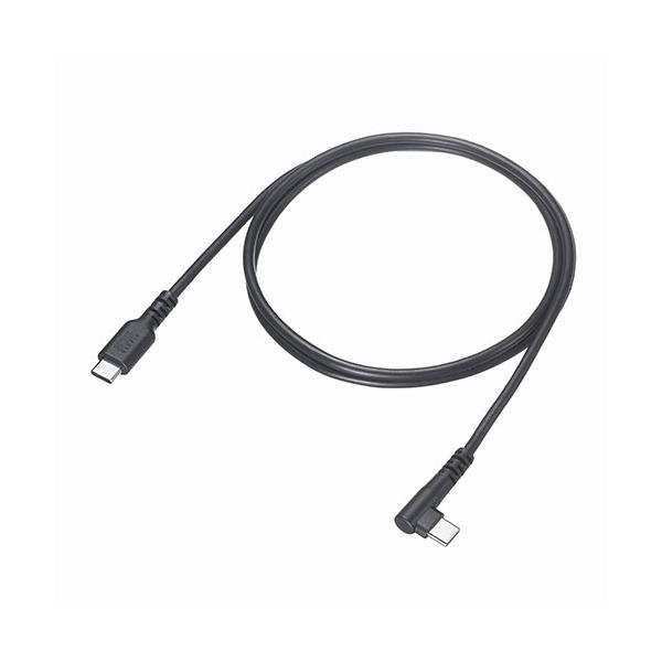 サンワサプライ USB 2.0 Type-Cケーブル C-C 片側L型コネクタ 60W 1m KU-CCP60L10TK2
