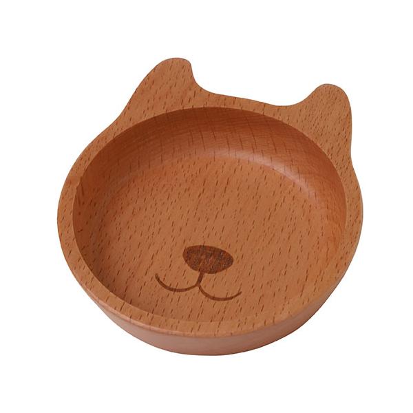 ヤマコー てまひま工房 アニマル小皿 かわいい動物型の木製プレート animal plate いぬ yamaco78683