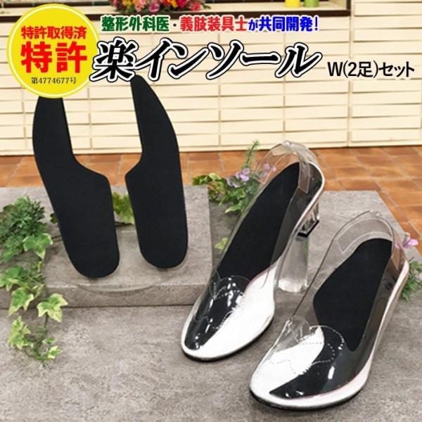 インソール ２足セット  男女兼用 特許 公式ストア メディカルインソール 中敷き 姿勢安定 歩行快適 美脚効果 姿勢矯正 【メール便送料無料】