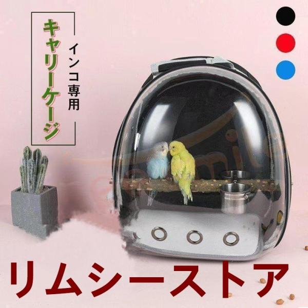 商品詳細規格 サイズ：41*31*28cmカラー：ブラック?ブルー?レッド肩に掛けたり?ハンドルに持ったりすることがいいます.素材-布の部分はオックスフォードで?丈夫で長持ちします.透明部分はやや柔らかい塩化ビニルで?鳥は緊張状態で透明部分...