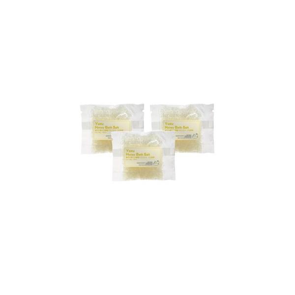 【月の花バスソルト】ユズの香りの蜂蜜バスソルト30g×3袋セット