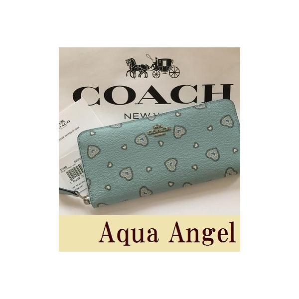 コーチ Coach レディース長財布 ハート スリム アコーディオン ジップ ウォレット ブルー系 Sale Buyee Buyee Japanese Proxy Service Buy From Japan Bot Online