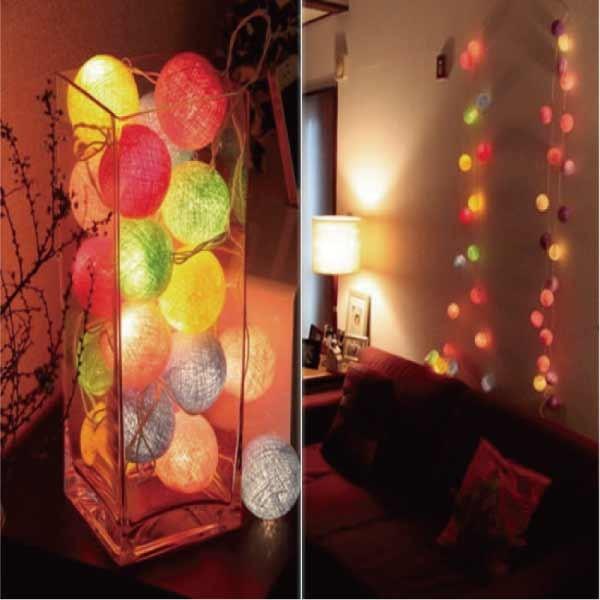 コットンボールランプ インテリアライト 照明 スイッチ付 かわいい イルミネーション アジアン雑貨 Buyee 日本代购平台 产品购物网站大全 Buyee一站式代购 Bot Online