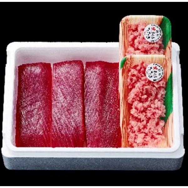 お中元 もちもち生まぐろとまぐろたたきの贅沢5人前セット 紀州勝浦 生マグロ 新鮮 まぐろ柵 酒の肴 贅沢 本マグロ丼 マグロ丼 マグロの刺身 鮪の刺身