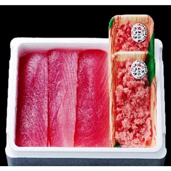 お中元 もちもち生ビン長とまぐろたたきの贅沢5人前セット 紀州勝浦 生マグロ 新鮮 まぐろ柵 酒の肴 贅沢 本マグロ丼 マグロ丼 マグロの刺身 鮪の刺身